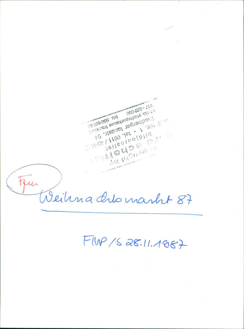 HEIE MAROMI PHOTO PRODUCTION WITTELSBACHERALLEE FRANKFUR FILM - Vintage Photograph