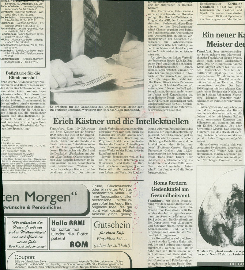 BASE FRANKFURT MAIN WINDY NACABLE RAYS BAND JACOBI ERICH FILM ROBERT - Vintage Photograph