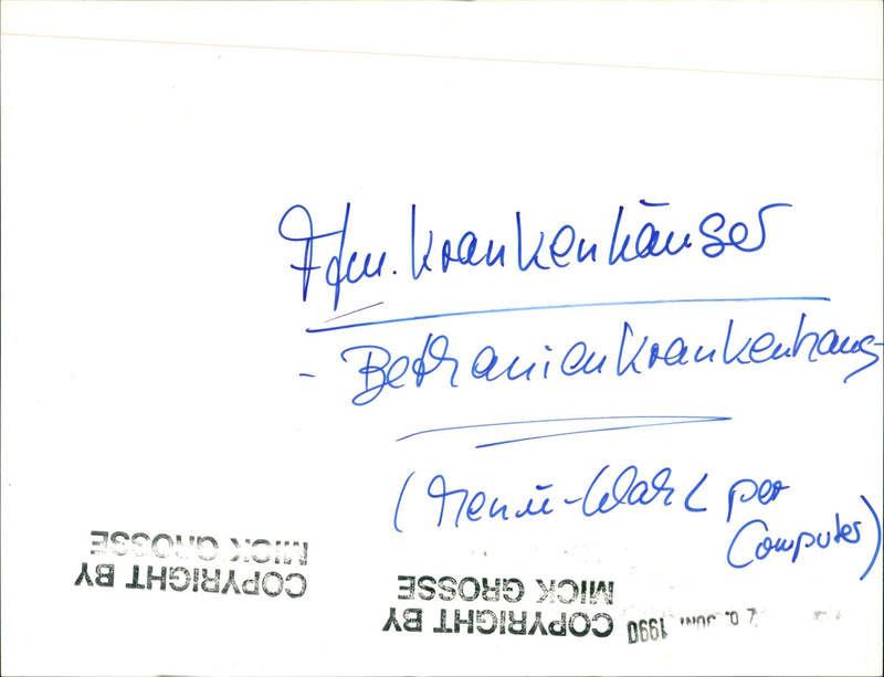 Bethany Hospital in Frankfurt - Vintage Photograph