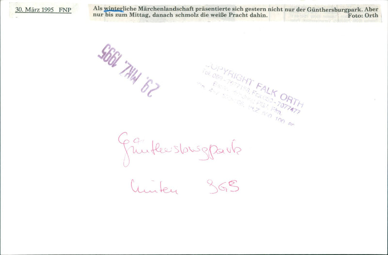 WINTERY FAIRY LANDSCAPE PRESENT YESTERDAY NOT ONLY - Vintage Photograph