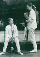 1988 OPERA VERE ANKFURT COLUMBUS FESTIVAL SCULPTURE OLD OPERA LERAUST CONCERT - Vintage Photograph