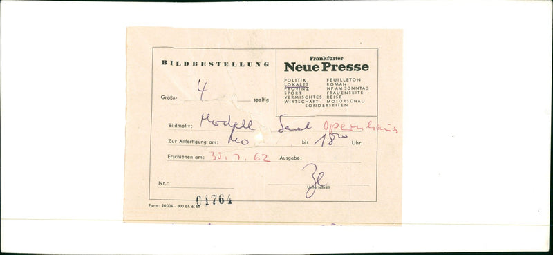 OPERA REBUILD MODEL NEW PRESS ROMAN POLICY FRUILLETON LOCAL PROVINCE - Vintage Photograph