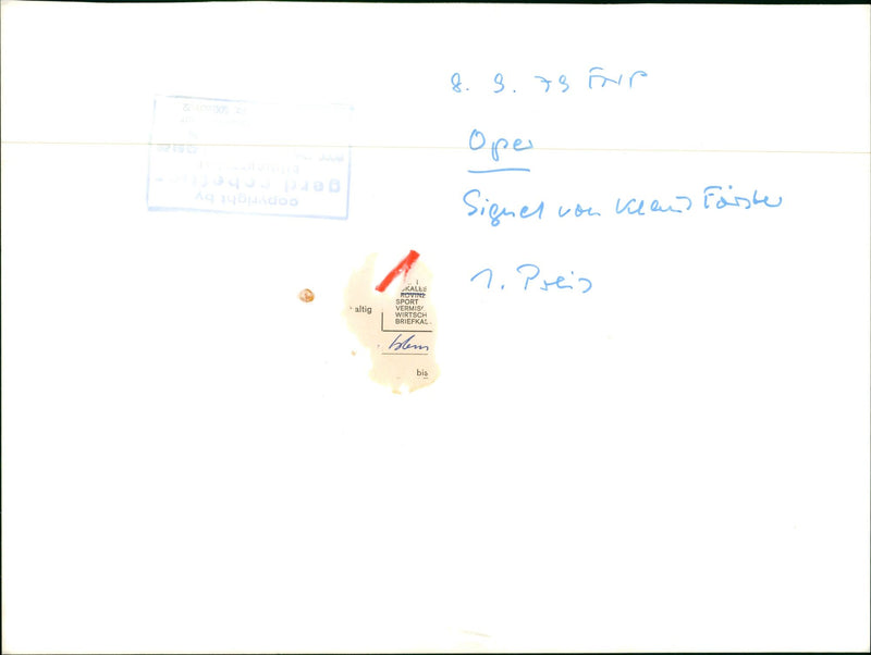 1978 OPERNHA REBUILD MODEL OPERA DADO SIGNER NOW PASH PRICE KALLS ROVOZ - Vintage Photograph