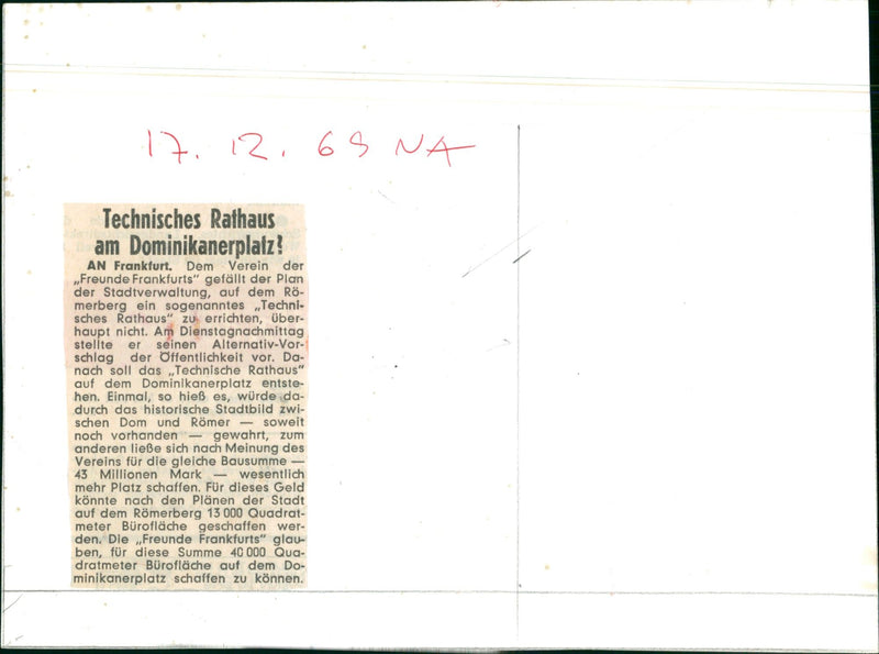 TOWN HALL MODELS ROMER FRANKFURT ERG CATHEDRAL TECHNICAL WHICH ONCE AFTERNO - Vintage Photograph