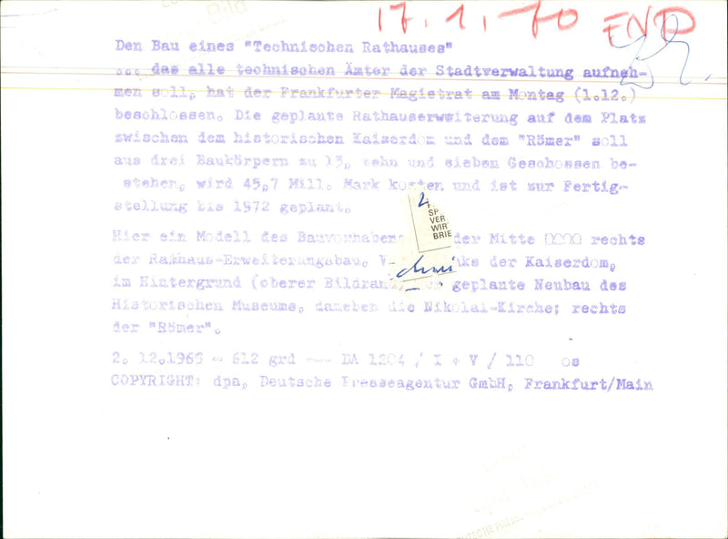 1972 TOWN HALL MODELS ROMER PLA COUNCIL DESIGN TECHNICAL CONSIST HERE BUILDING - Vintage Photograph