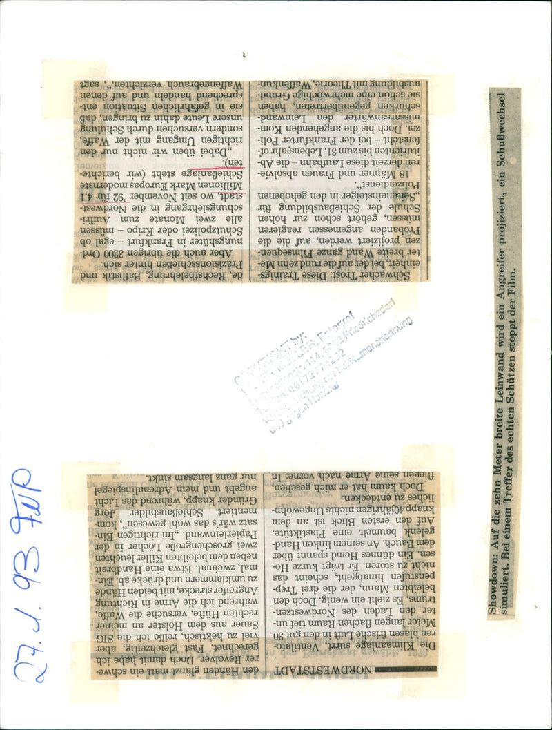 OLIZEI IWAFFEN EANLAGEN TRAIN GERMANYS MOST MODERN MEN AND WOMEN GRADUA FILM - Vintage Photograph