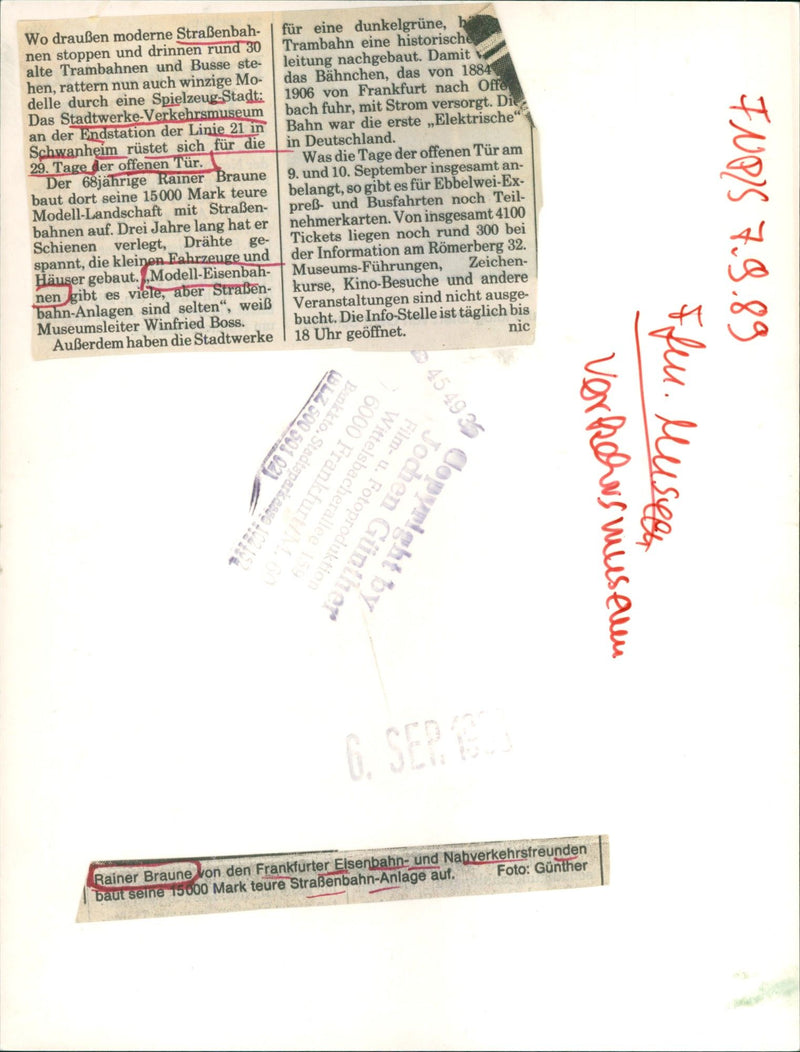 MUSEUMS VERKERSMUSEUM TRAMWAYS LANDSCAPE DELLE NOW UTILITY STREE FILM - Vintage Photograph