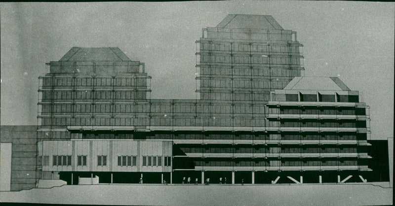 TOWN HALL MODELS FEUILLETON IENEN FRANKFURTER TECHN SPREZY SEITE MIXED LOKA - Vintage Photograph