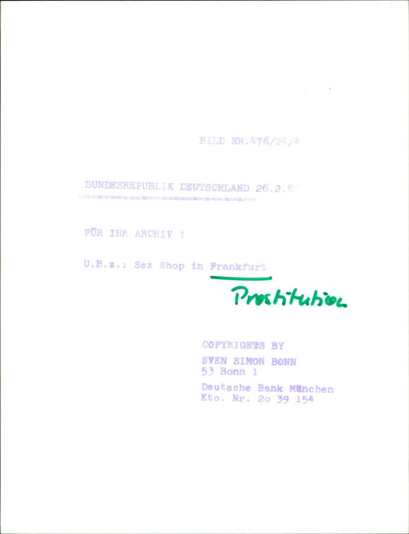 MISCELLANEOUS PROSTITUTION ENTRANCES ADVERTISING OTHER FILM - Vintage Photograph