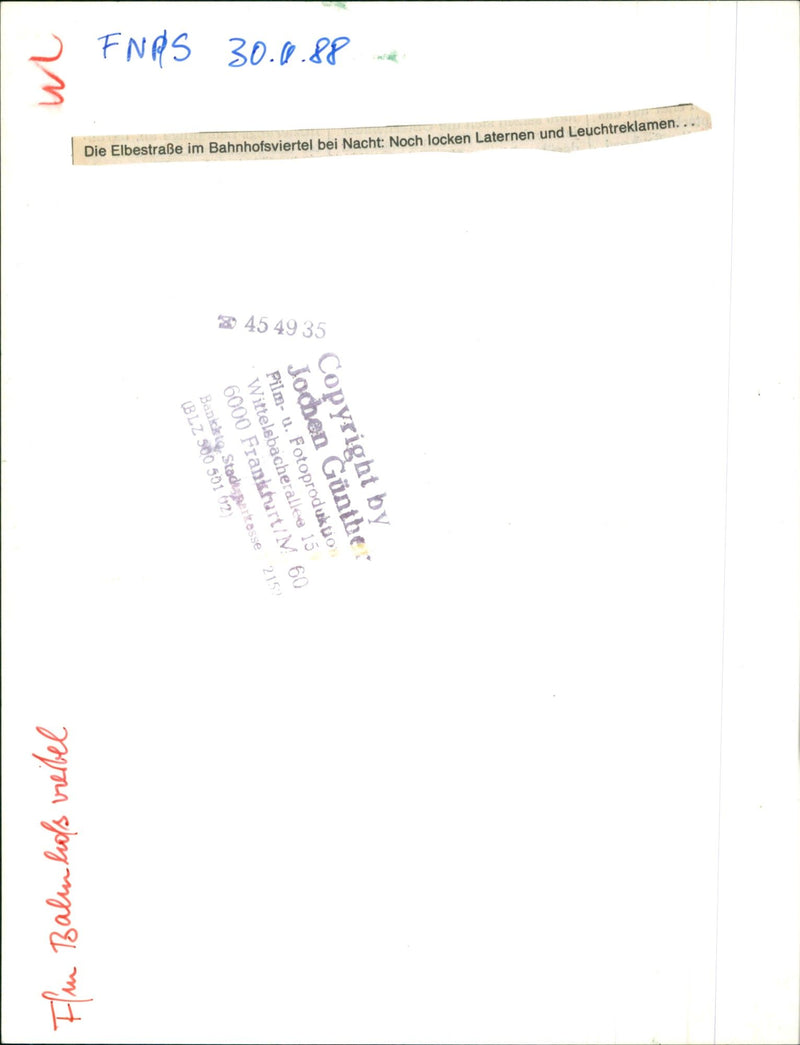 1988 MISCELLANEOUS PROSTITUTION ENTRANCES ADVERTISING OTHER FILM - Vintage Photograph