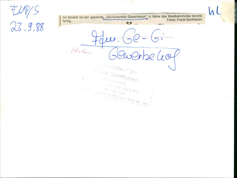 1988 MODEL PLANNED OKO CULTURAL COMMERCIAL FARM - Vintage Photograph