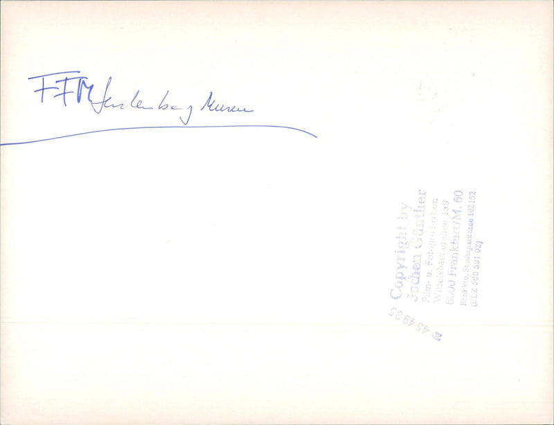 MUSEUMS SENCKENBE BUILDINGS INSIDE EMPLOYED PRAYING FILM - Vintage Photograph