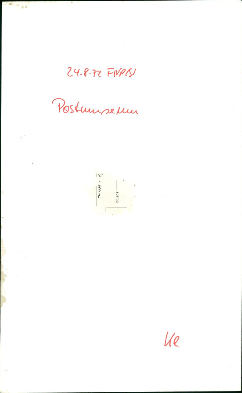 1972 MUSEUMS POSTMUSEUM GEBAU MODELS FIVPISI YOSAE - Vintage Photograph