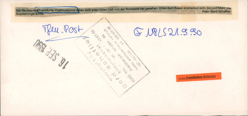 MUSEUMS POSTMUSEUM GEBAU MODELS SEE ACCOUNT UNDER TEL OLD NEXT BILO - Vintage Photograph