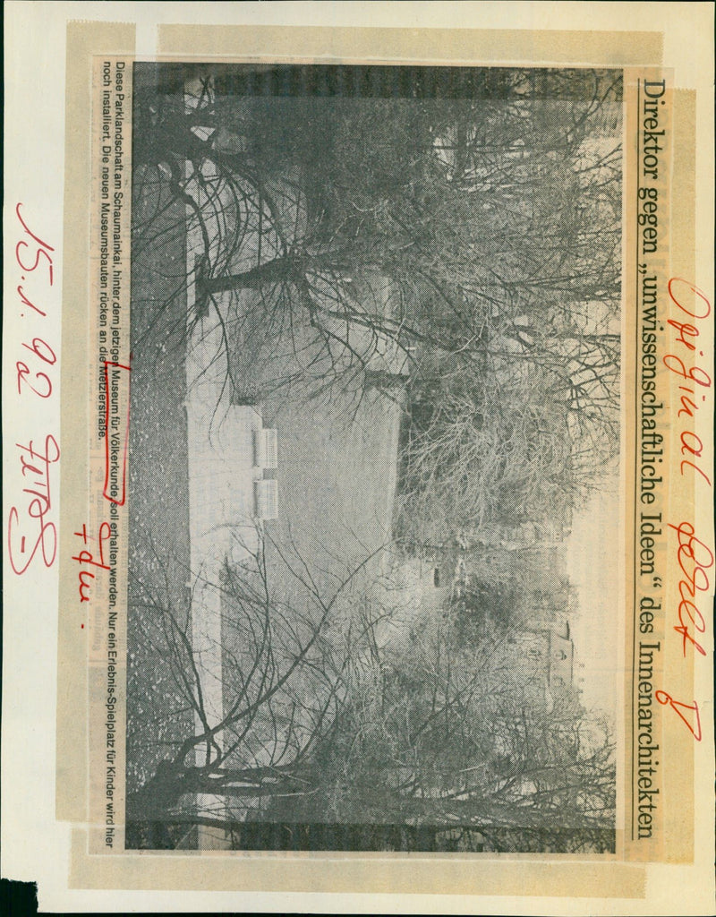 1992 MUSEUMS VOLKERKUNDE BUILDING MODELS - Vintage Photograph