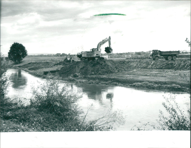 NIDDA LOCATION FRANKFURTER NEW PRESSE GROE WIDTH HIGH NIDDAL FILM - Vintage Photograph