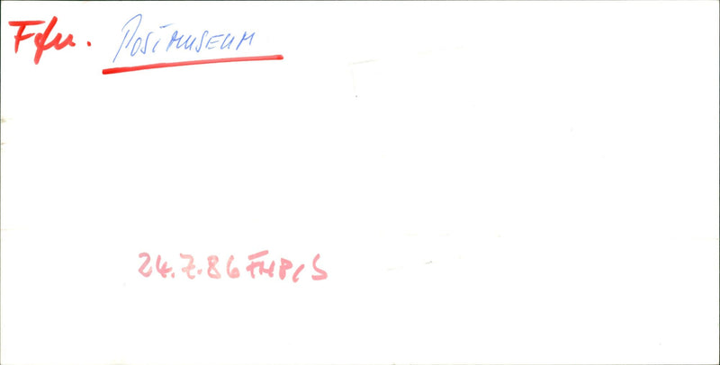 MUSEUMS POSTMUSEUM GEBAU MODELS - Vintage Photograph