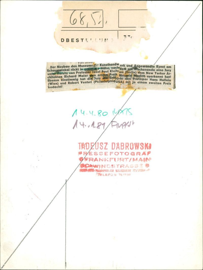 1980 MUSEUMS KUNS SEBAUDE AUER MODELS MAIER JURY OPEN PAUL ROBERT - Vintage Photograph