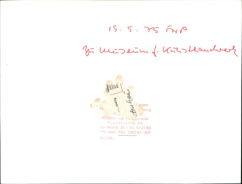 MUSEUMS KUNS SEBAUDE AUER MODELS ARANDA SEVERUSSTR TEL PSCHECK FFM BILD - Vintage Photograph