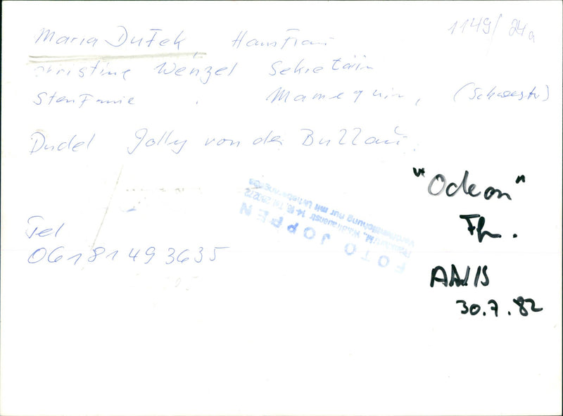 1982 "Odeon" - Film Theater at Sendlinger Platz - Vintage Photograph