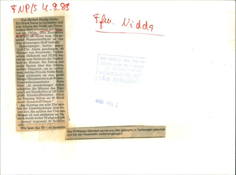 NIDDA COVERED PRAUN ALTARM REINKE DARK EARTHY OTEN DRONE HIT FIRE FILM PETER - Vintage Photograph