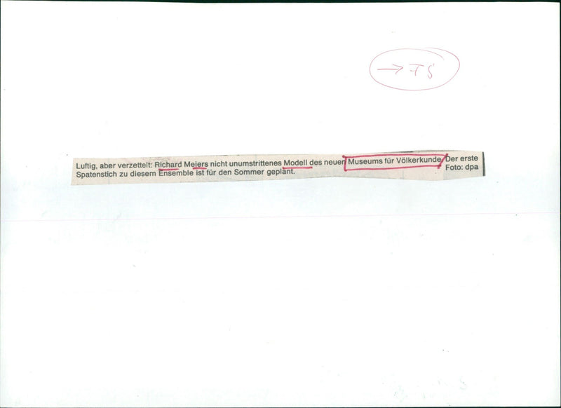 1991 MUSEUMS VOLKERKUNDE BUILDING MODELS NOT CEREMONY UNDISPUTED OPEN - Vintage Photograph