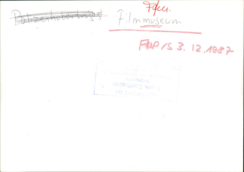 MUSEUMS FILMMUSEUM BUILDING INSIDE HUSSTELLUNGEN LATERNA NAGICA FUP BILDIZI - Vintage Photograph