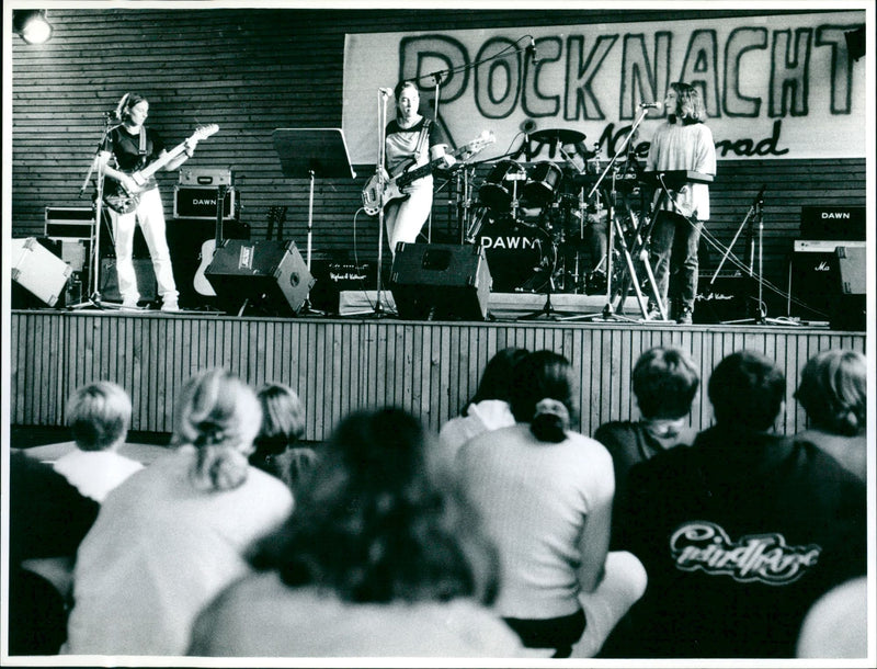LUSIC MUSIC LOCATION THERE ROCKNROLL HIP AND CONV PAUL - Vintage Photograph