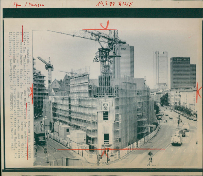 1990 MUSEUMS KUNS GEBAIE MODELS CONSTRUCTION NEW MUSEUM MODERN ART LOC - Vintage Photograph