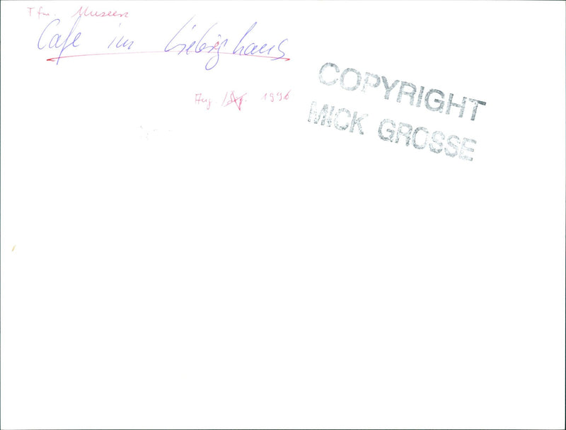 1996 MUSEUMS LIEBIEG BUILDINGS AUEN MODELS FIGURES SCULPTURE CAFE MOK GEIGHOURS - Vintage Photograph