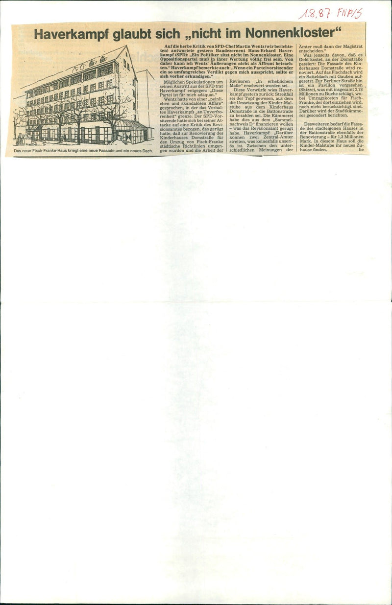 1987 MUSEUMS MODERN KUNS BUILDINGS MODELS BOSS YESTERDAY NUNNERY ITS - Vintage Photograph