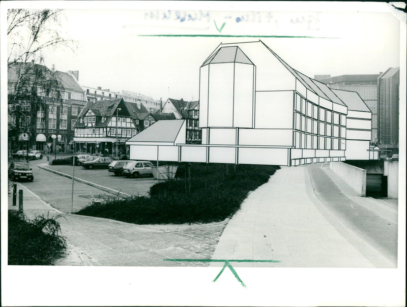 1986 MUSEUMS FILM MUSEUM BANDS AUEN DELL COURSE CINEMA FFWKIN DESIRE CHARLES - Vintage Photograph