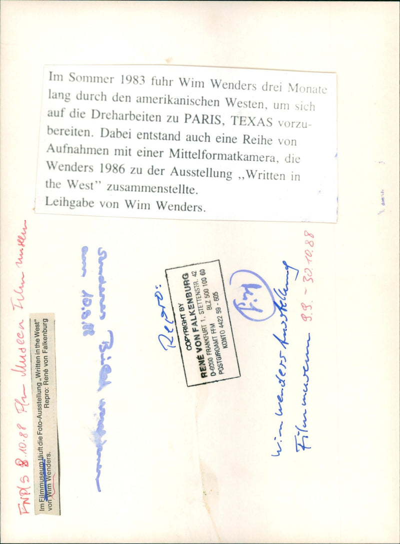 1988 MUSEUMS FILMMUSEUM BUILDING INSIDE HUSSTELLUNGEN PARIS - Vintage Photograph