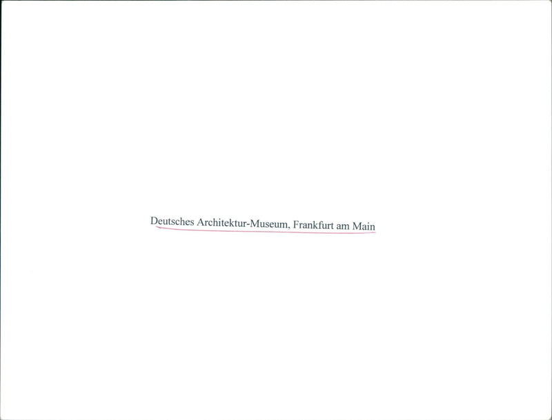 MUSEUMS BUILDING MODELS VIKE EXTRA MAPP GERMAN ARCHITECTURE MUSEUM FRANKFUR - Vintage Photograph