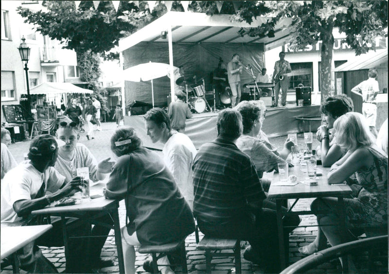 1905 LUSIC MUSIC LOCATION THERE HEINERS BLUES FESTIVAL JAZZ - Vintage Photograph