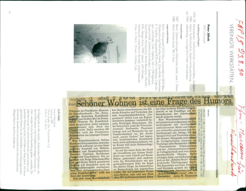 1957 MUSEUMS KUNSTH BUILDINGS INSIDE HOUSING CASE EXTERNAL PETER MODEL - Vintage Photograph