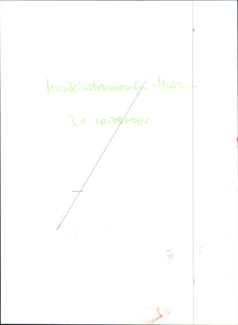 1979 MUSEUMS MUSICAL INSTRUMENTY MUSEUM LOCATED ILM MUSIC - Vintage Photograph