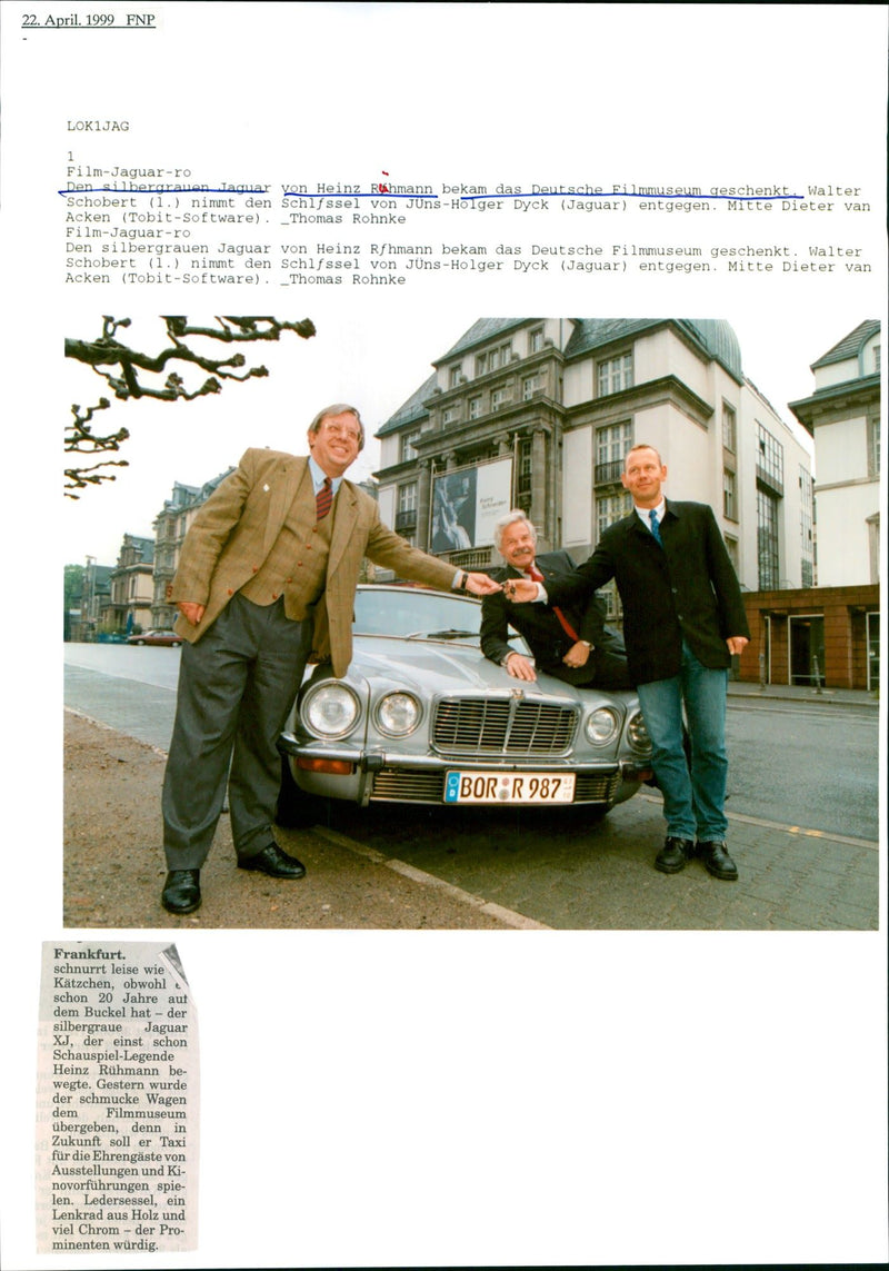 1999 MUSEUMS FILM MUSEUM BANDS AUEN DELL COURSE CINEMA FFWKIN WAL - Vintage Photograph