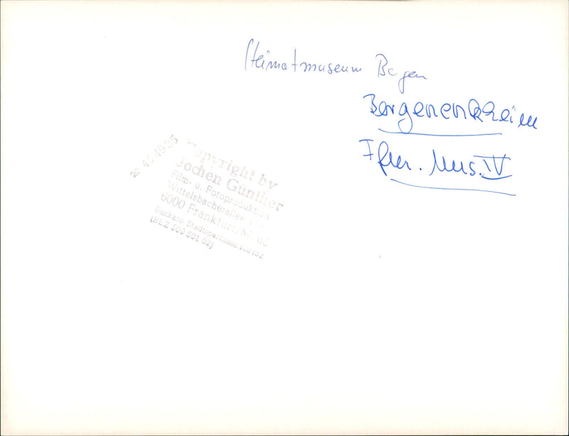 BONAMES ZUSEEN IMATMUSEUMEN AGEN ENKHEIM BONAM FILM - Vintage Photograph