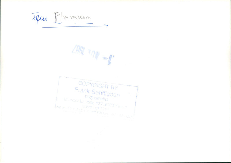 MUSEUMS FILMMUSEUM BUILDING INSIDE HUSSTELLUNGEN LATERNA NAGICA BILDJO MOVIE - Vintage Photograph