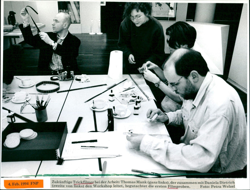 1994 MUSEUMS FILMMUSEUM BUILDING INSIDE HUSSTELLUNGEN LATERNA NAGICA PEOP CLAUDIA - Vintage Photograph