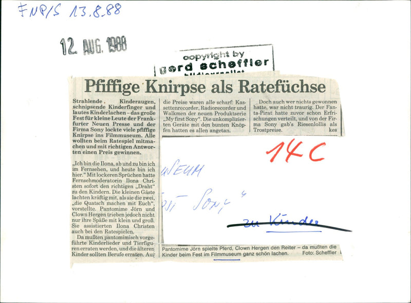 1988 MUSEUMS FILMMUSEUM BUILDING INSIDE HUSSTELLUNGEN LATERNA - Vintage Photograph