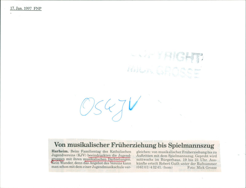 LUSIC MUSIC LOCATION THERE MUSICAL EDUCATION ROBERT MICK - Vintage Photograph