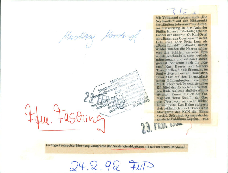 1992 LUSIC MUSIC LOCATION THERE TRADITION KILT BLIE SCOT - Vintage Photograph