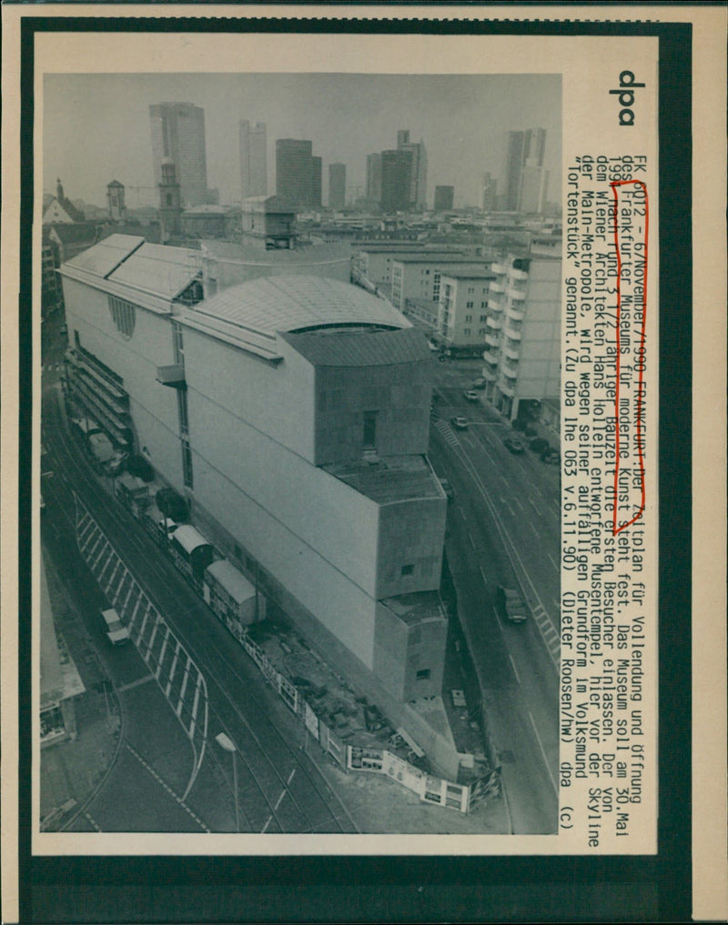 1990 MUSEUMS MODERN KUNS GEBAIE MODELS CONSTRUCTION MUSEUM - Vintage Photograph