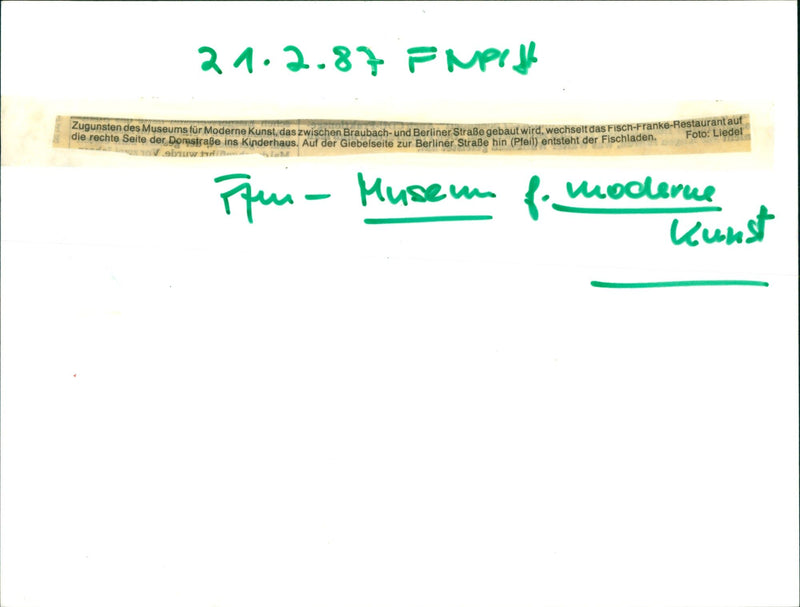 MUSEUM BUILDING MODELS CONSTRUCTION MUSEUM OF MODERN ART BUILT BETWEE - Vintage Photograph