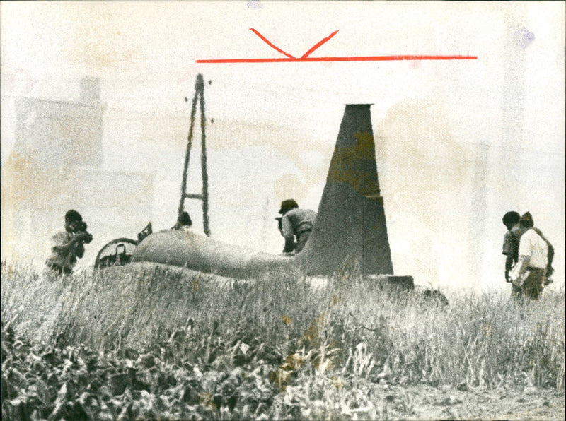 Lufthansa crash - Vintage Photograph