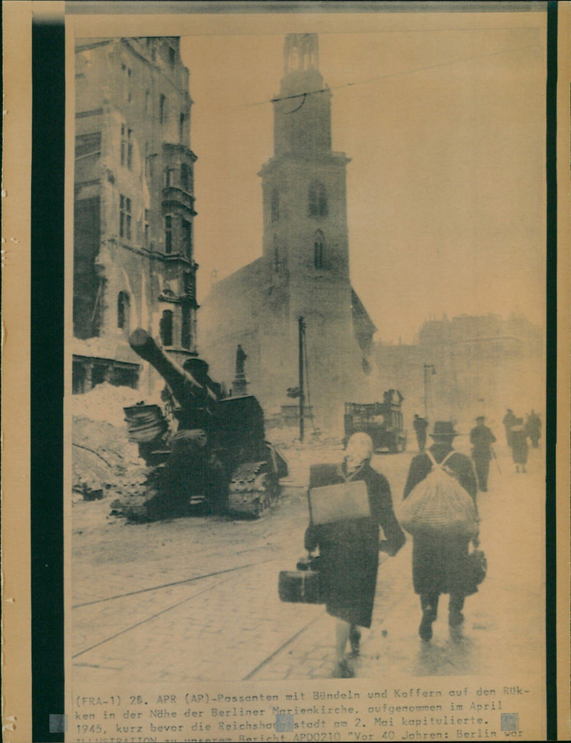 1945 TKRIEG CIMKEHRER BERLIN CAPITULATED MOI YEARS AGO - Vintage Photograph