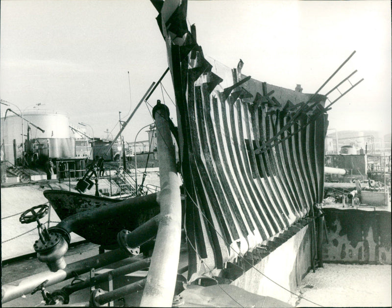 DELHAFEN MAINTANK THAINTANS XPLOSIONEU OFFENBACH - Vintage Photograph