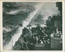 LTKRIEGT PACIFIC JAPANESE ZERO ITS PILOT SUICIDE BENT TRIES MANEUV SHIP - Vintage Photograph